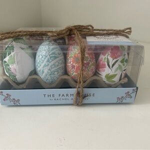 Decorative Easter Egg Set of 12- Decoupage Multicolor NEW